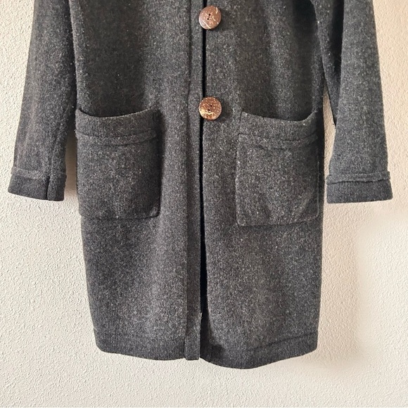 CHICO’S Lamb’s Wool Button Front Long Cardigan women Size 0 - Picture 2 of 11